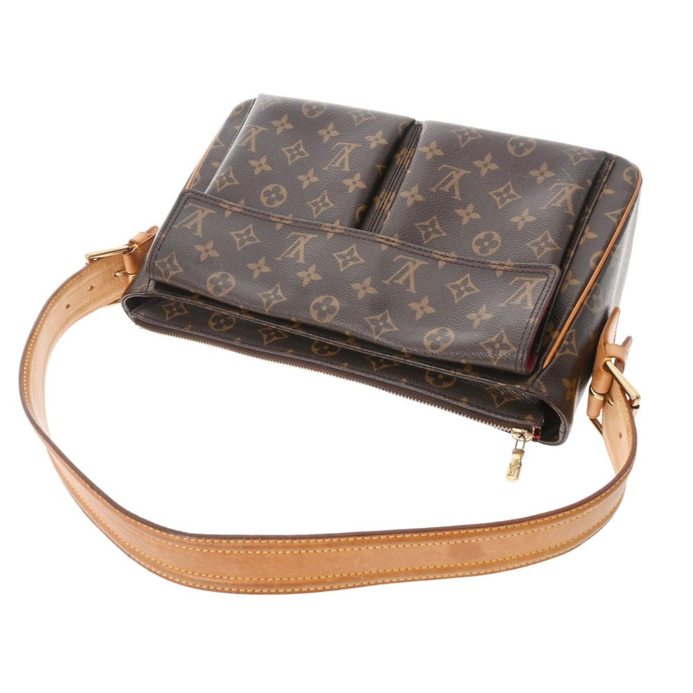 LOUIS VUITTON Louis Vuitton Monogram Vibasite GM Brown M51163 Women's Canvas ... - Picture 3 of 12